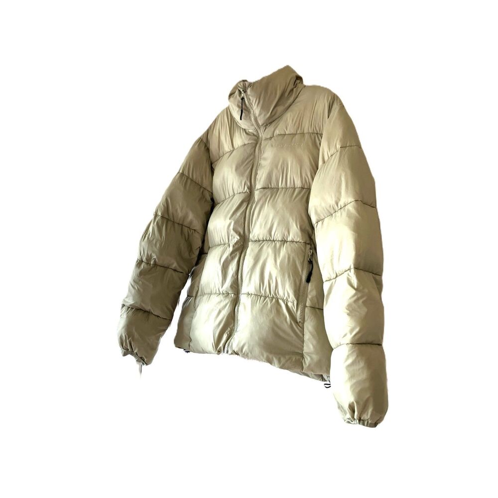 Iets Frans... Golden Sand Puffer Jacket Womens Size Medium Urban Outfitters - Picture 9 of 14